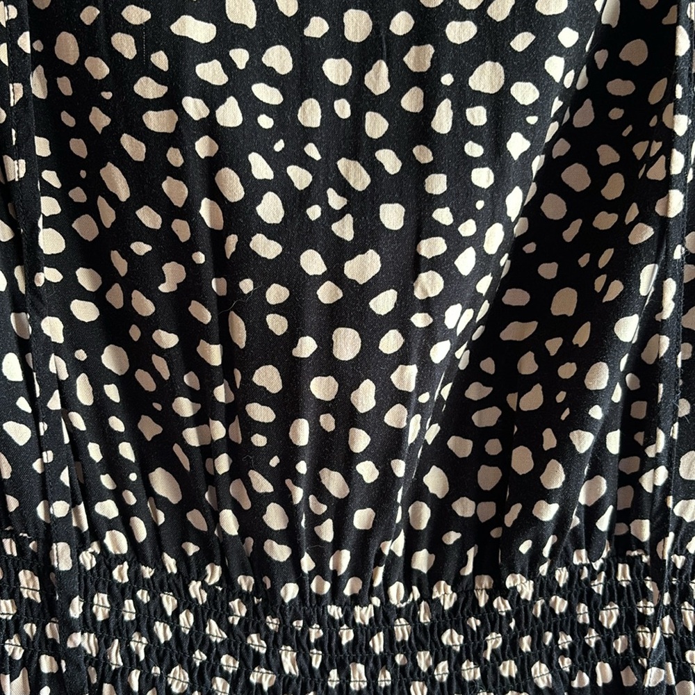 Cream and black spotted dress - Picture 2 of 2
